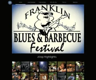 Franklinbluesandbbq.org(Franklin Blues and BBQ) Screenshot