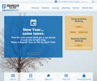 Franklinbnk.com(Franklin Bank) Screenshot