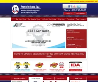 Franklincarwashes.com(Franklin Auto Spa and Car Wash of Frazer) Screenshot