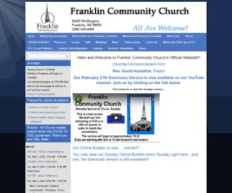 Franklinchurch.us(Franklin Community Church Worship Service) Screenshot