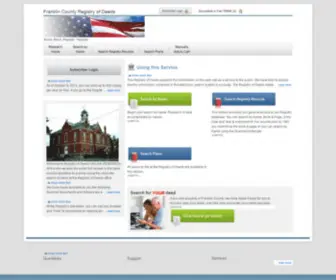 Franklincountydeedsme.com(Land Records Public Search) Screenshot
