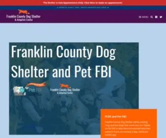 Franklincountydogs.com(Franklin County Animal Care and Control) Screenshot