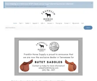 Franklinhorse.com(Franklin Horse Supply) Screenshot