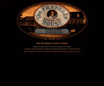 Franklinhousetavern.com(The Franklin House) Screenshot