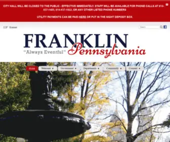 Franklinpa.gov(Franklin, Pennsylvania) Screenshot