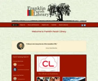 Franklinparishlibrary.org(Franklin Parish Library) Screenshot