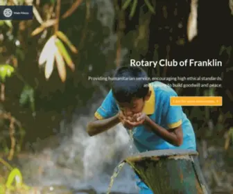 Franklinrotary.com(Rotary Club of Franklin) Screenshot