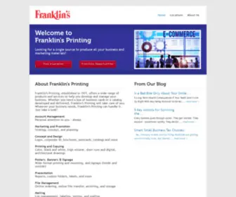 Franklins-Printing.com(Franklin's) Screenshot