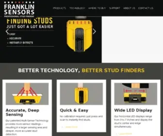 Franklinsensors.com(Professional Stud Finders) Screenshot