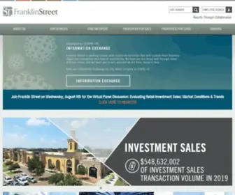 Franklinst.com(Commercial Real Estate & Insurance Brokerage) Screenshot