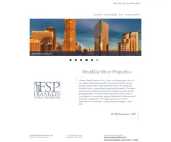 Franklinstreetproperties.com(Franklin Street Properties Corp) Screenshot