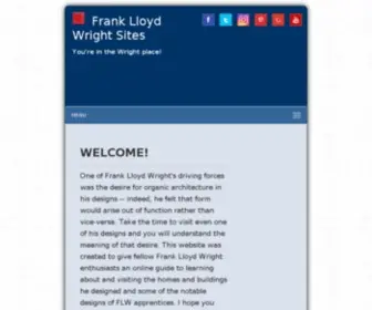 Franklloydwrightsites.com(Frank Lloyd Wright Sites) Screenshot