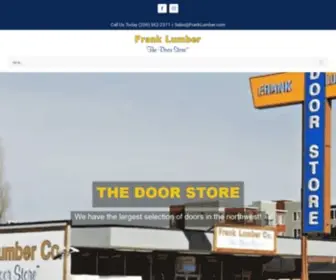 Franklumber.com(Exterior Interior Screen and Fiberglass Doors to Shoreline and Seattle) Screenshot