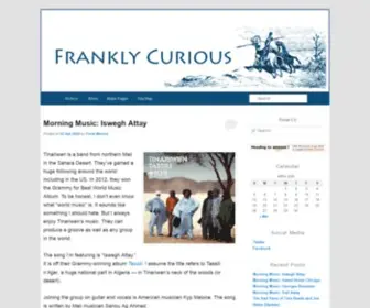 Franklycurious.com(Everything interesting for everyone interesting...Frankly Curious) Screenshot