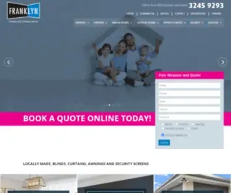 Franklyn.net.au(Blinds, Awnings, Security Screens, Shutters) Screenshot