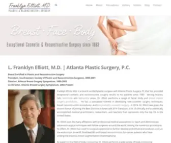 Franklynelliottmd.com(Plastic Surgeon Atlanta & Alpharetta GA) Screenshot