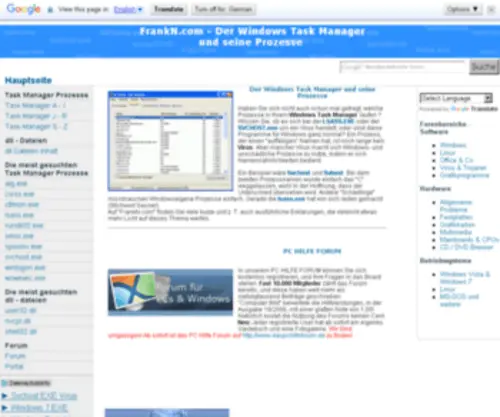 Frankn.com(PC HILFE FORUM) Screenshot