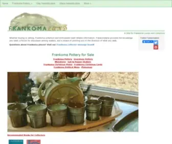 Frankomaland.com(Frankoma Pottery and Collectibles) Screenshot