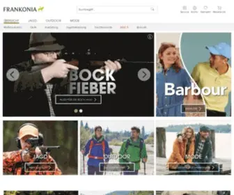 Frankonia.at(FRANKONIA Online Shop für ✓ Jagd ✓ Outdoor ✓ Mode) Screenshot