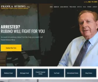 Frankrubino.com(Federal Criminal Attorney Miami) Screenshot