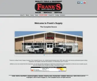 Franks-Supply.com(Franks Supply) Screenshot