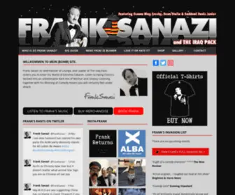 Franksanazi.com(Comedy Crooner and Ubermeister of Lounge) Screenshot