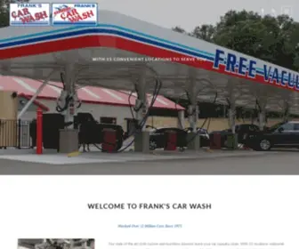 Frankscarwash.com(Frank's Car Wash) Screenshot