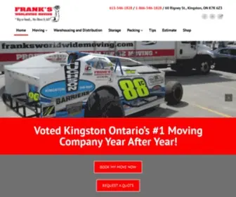 FranksWorldwidemoving.com(Kingston's Premier Moving Company) Screenshot