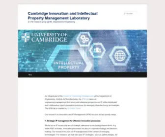 Franktietze.de(Cambridge Innovation and Intellectual Property Management Laboratory) Screenshot