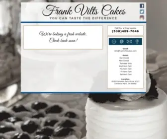 Frankviltscakes.com(Frank Vilt's Cakes) Screenshot