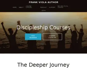 Frankviola.info(The Deeper Journey) Screenshot