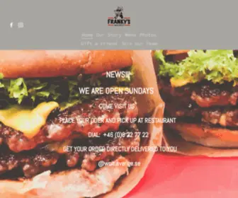 Frankysburger.se(Frankys burger) Screenshot