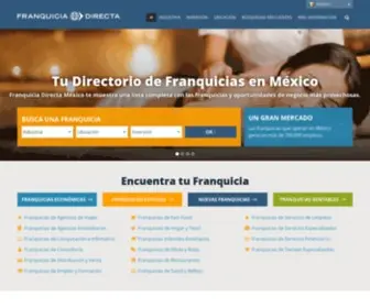 Franquiciadirecta.com.mx(Franquicia Directa México) Screenshot