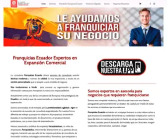 Franquiciaecuador.com(Franquicias en Ecuador) Screenshot