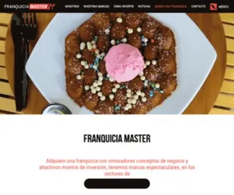 Franquiciamaster.net(Franquicia Master. Atractivos montos de inversión. Ocho franquicias en México) Screenshot