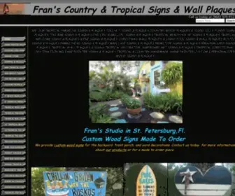 Franscountryusa.com(Custom Tropical Country Tiki Poll Chillin & Grillin Wood Signs Plaques) Screenshot