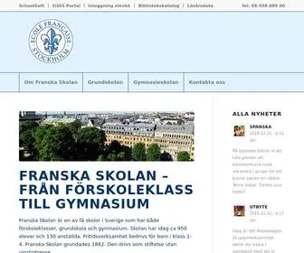 Franskaskolan.se(Franska Skolan i Stockholm) Screenshot