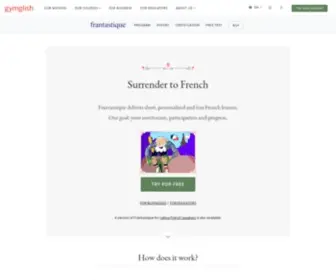Frantastique.com(Learn French online with Frantastique) Screenshot