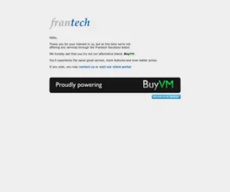 Frantech.ca(Frantech Solutions) Screenshot
