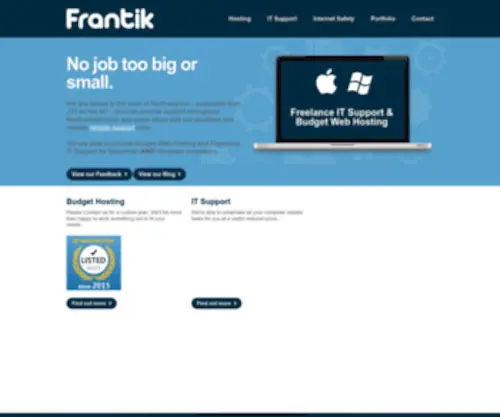 Frantik-Web.co.uk(Frantik (Web Technologies)) Screenshot