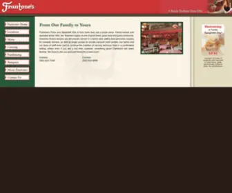 Frantones.com(Frantone's Restaurant) Screenshot