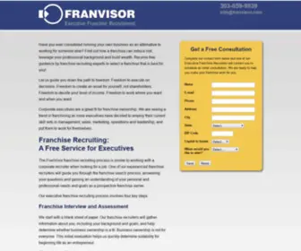 Franvisor.com(FranVisor) Screenshot