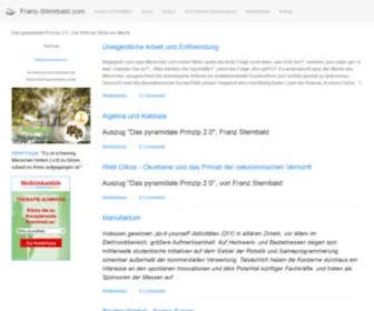 Franz-Sternbald.com(Das pyramidale Prinzip 2.0) Screenshot