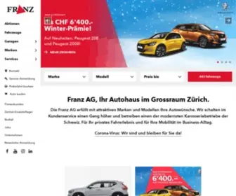 Franz.ch(Ihr Autohaus für Peugeot) Screenshot