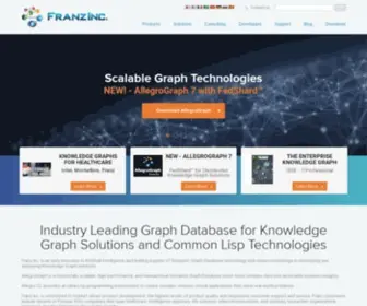 Franz.com(Franz Inc. is an early innovator in Artificial Intelligence (AI)) Screenshot