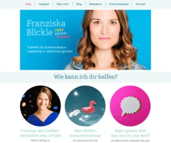 Franziska-Blickle.com(Franziska Blickle Training & Consulting) Screenshot