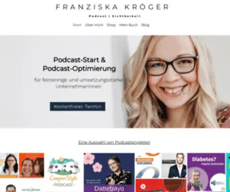 Franziskakroeger.com(Podcast) Screenshot