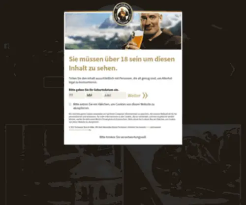 Franziskaner.com(Franziskaner Beer) Screenshot