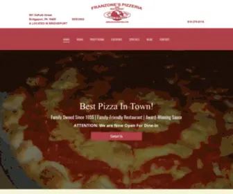 Franzonespizza.com(Franzone's Pizzeria & Restaurant) Screenshot