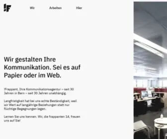 Frappant.ch(Und Webagentur TYPO3 Bern) Screenshot